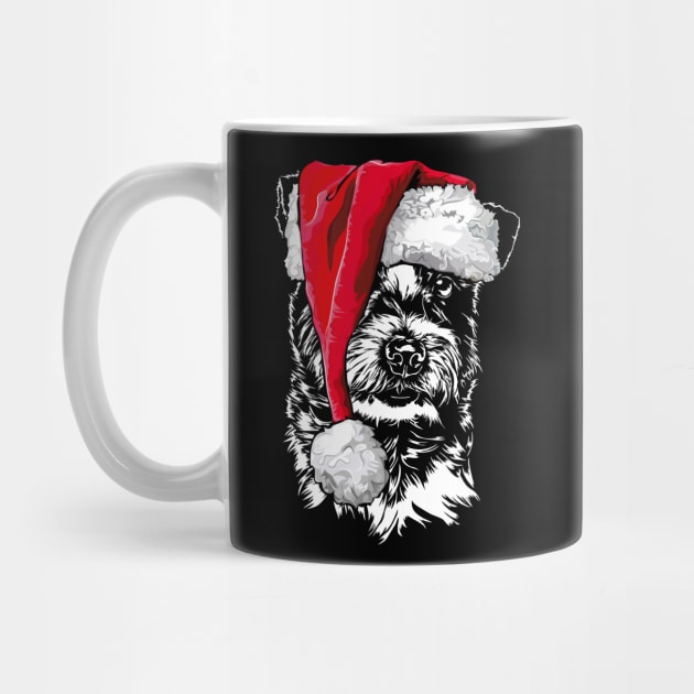 Funny Jack Russell Terrier Santa Christmas dog mom by wilsigns